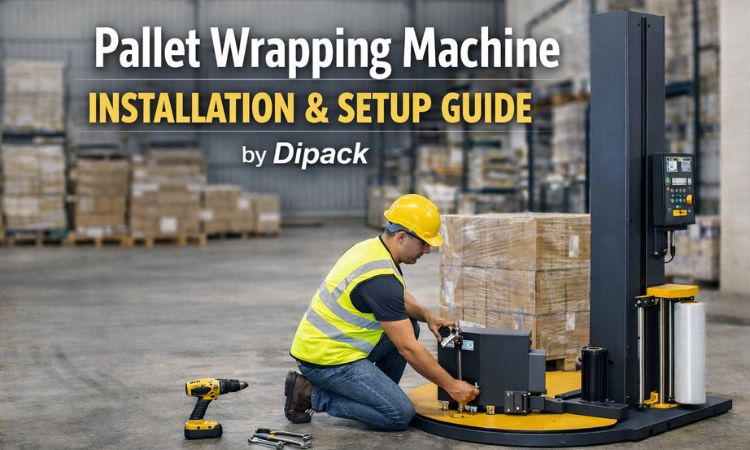 pallet wrapping machine installation